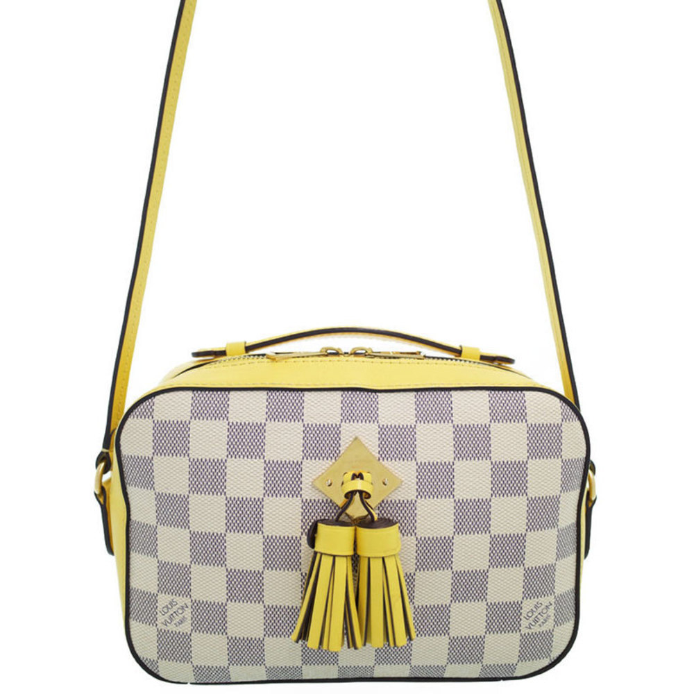 Louis Vuitton Damier Azur Saintonge Shoulder Bag Pineapple